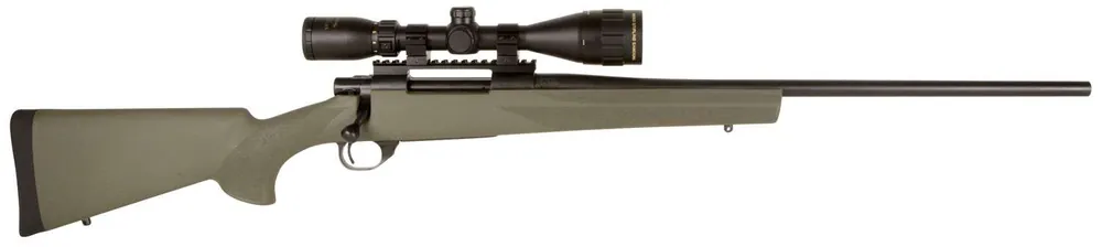 Howa Hogue Gameking Scope Pkg 7mm-08 Rem 5+1 22" Green Fixed Hogue Pillar-Bedded Overmolded Stock Blued Right Hand