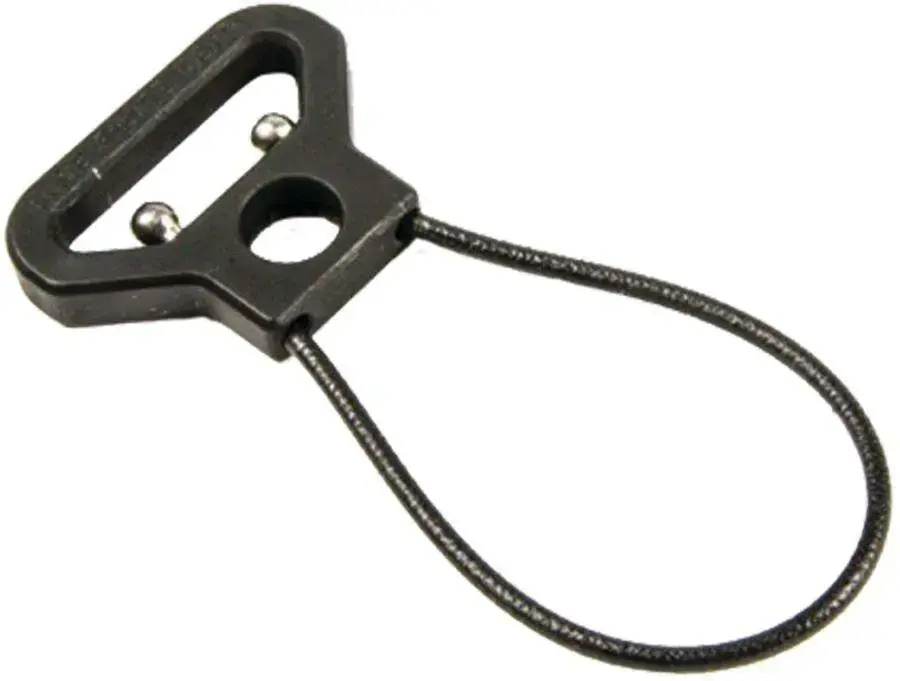 MOLDED UNIVERSAL WIRE LOOP 2.75IN LENGTH PUSH BUTTON GLASS FILLED NYLON BLK