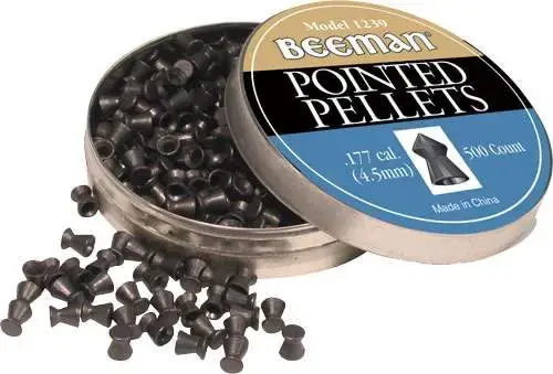 Beeman 1239 Pointed Pellets .177 Pellet Pointed 500 Per Tin