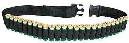 Allen 211 Shotgun Shell Belt 25 Rounds Black Cordura Nylon Up To 52" Waist