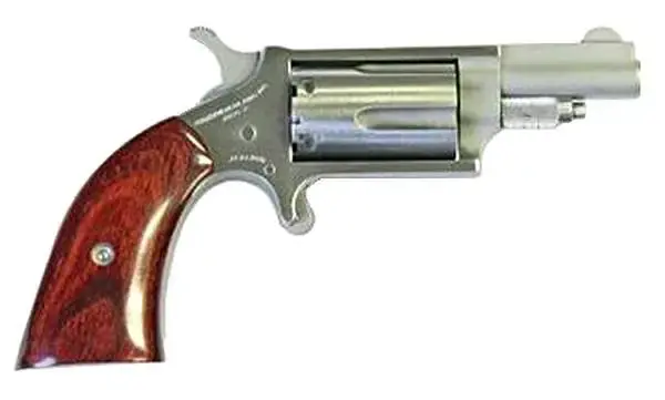 NAA 22MGBG Mini-Revolver 22 Mag 5rd 1.63" Stainless Steel, Wood Boot Grip