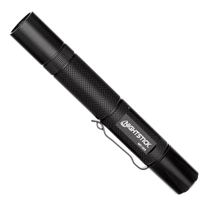 Metal Mini-TAC Flashlight - 2 AA - Black