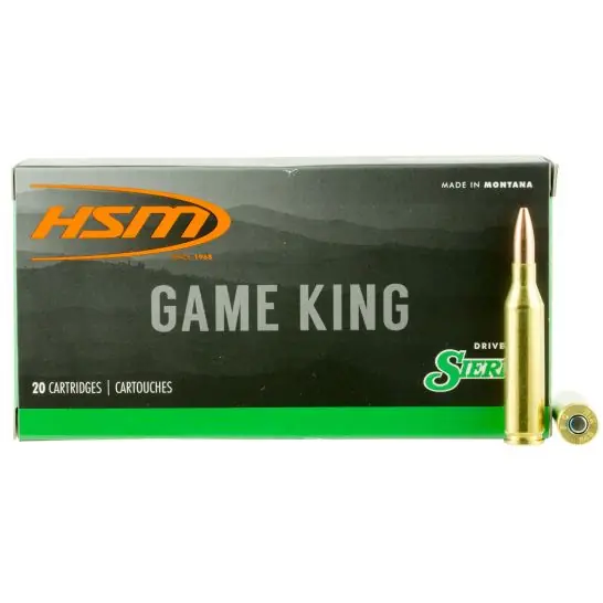 HSM 2439N Game King 243 Win 85 gr Hollow Point Boat Tail (HPBT) 20 Round Box