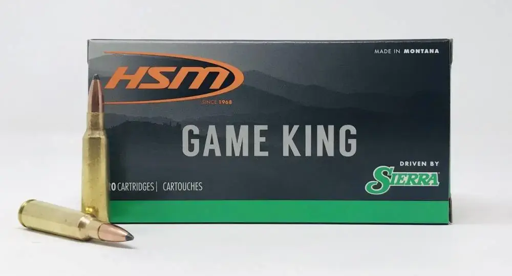 HSM 250SAVAGE3N Game King 250 Savage 100 gr Spitzer Boat Tail (SBT) 20 Round Box