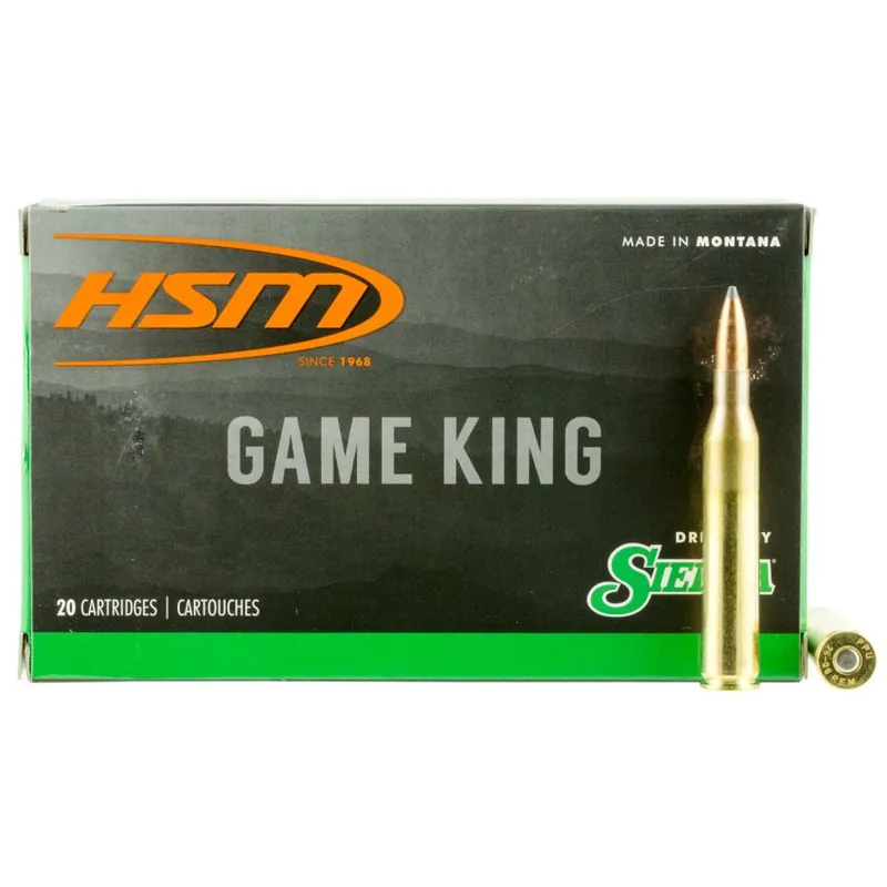 HSM 25061N Game King 25-06 Rem 100 gr Spitzer Boat Tail (SBT) 20 Round Box