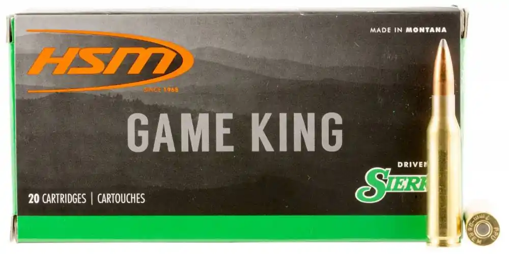 HSM 7MM089N Game King 7mm-08 Rem 160 gr Spitzer Boat Tail (SBT) 20 Round Box