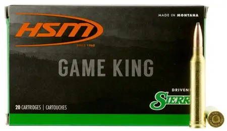 HSM 7MMMAG6N Game King 7mm Rem Mag 160 gr Spitzer Boat Tail (SBT) 20 Round Box
