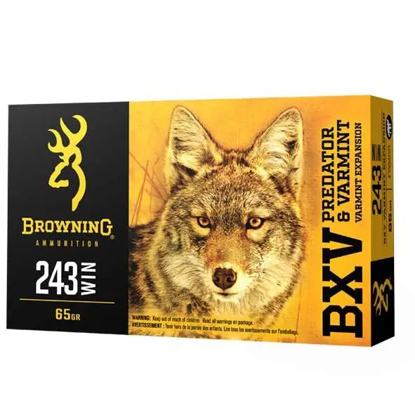 Browning Ammo B192300221 BXV 22 Hornet 35 gr Polymer Tip 20 Round Box