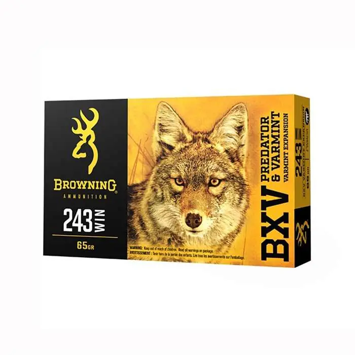 Browning Ammo B192322250 BXV 22-250 Rem 50 gr Polymer Tip 20 Round Box