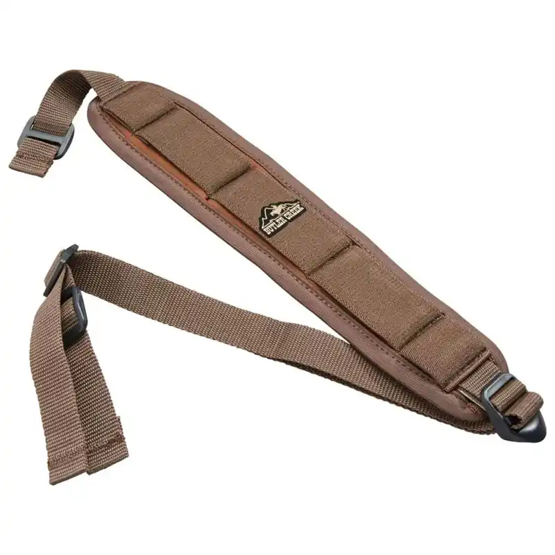 Butler Creek 180015 Comfort Stretch Sling 2.50" W x 44" L Adjustable Brown Neoprene for Rifle