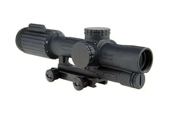 Trijicon 1600036 VCOG 1-6x 24mm Obj 95-15.9 ft @ 100 yds FOV 30mm Tube Black Matte Finish Illuminated Green Segmented Circle/Crosshair MOA