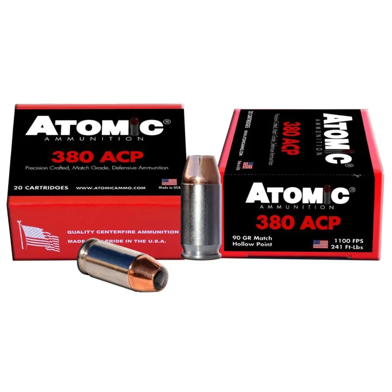 Atomic 00453 Pistol 380 ACP 90 gr Hollow Point (HP) 20 Round Box