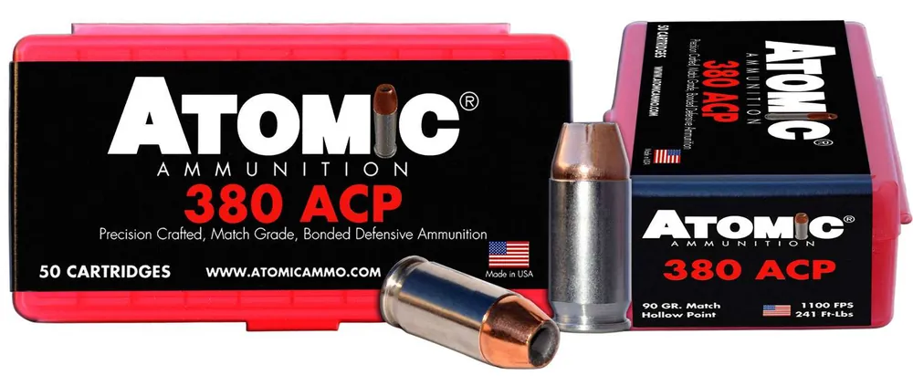 Atomic 00414 Pistol 380 ACP 90 gr Hollow Point (HP) 50 Round Box