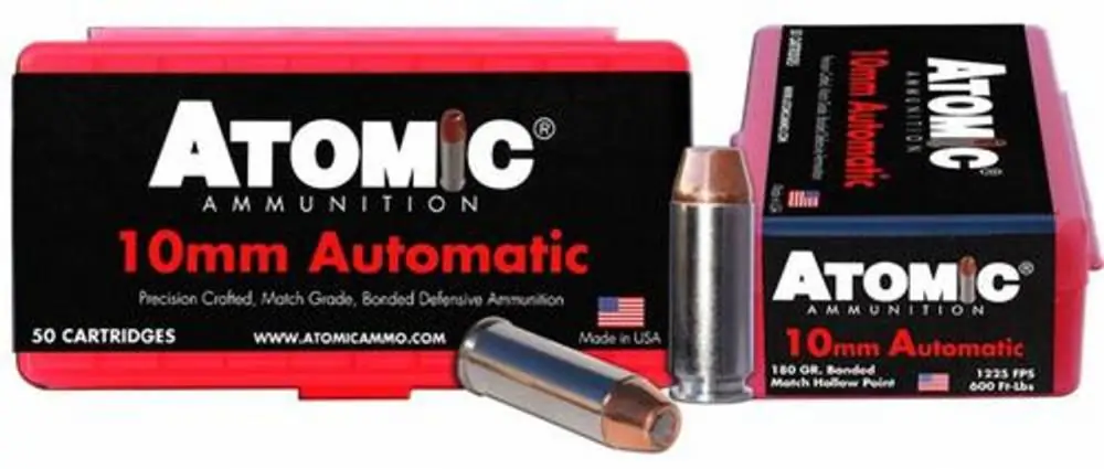 Atomic 00432 Pistol 10mm Auto 180 gr Bonded Match Hollow Point 50 Round Box