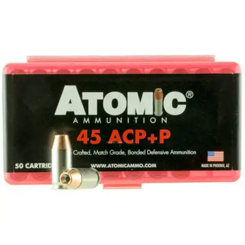 Atomic 00412 Pistol 45 ACP +P 185 gr Bonded Match Hollow Point 50 Round Box
