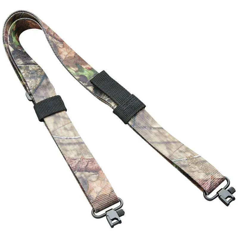 Butler Creek 180092 Quick Carry Sling with Uncle Mike's Locking Swivels 1.25" W x 27"- 36" L Adjustable Mossy Oak Break-Up Nylon Webbing for Rifle
