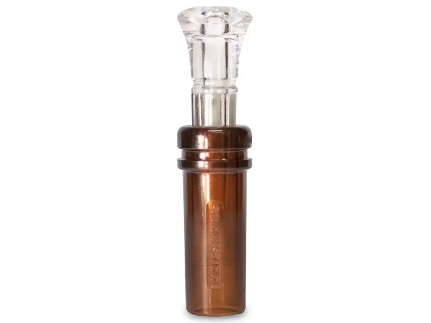 Duck Commander DCPROHB Pro Series Hi-Ball Double Reed Duck Call Brown w/Clear Mouth Piece Polycarbonate