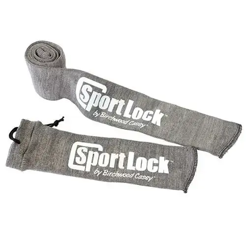 Birchwood Casey 06955 SportLock Silicone Gun Sleeve Gray Silicone-treated Cotton 53"