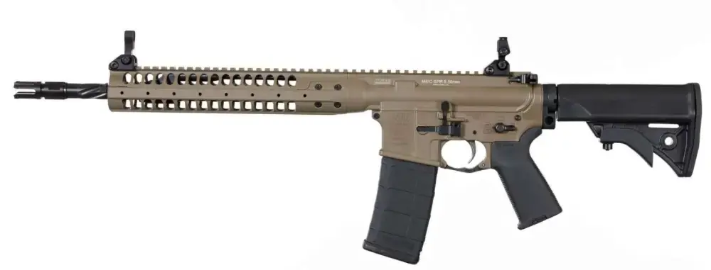 LWRC ICR5CK16SPRC Individual Carbine SPR *CA Compliant 5.56x45mm NATO 16.10" 10+1 Flat Dark Earth Cerakote, Black Adjustable Stock, Polymer Grip