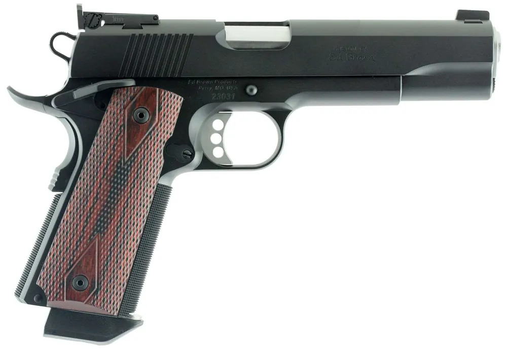 Ed Brown ETBBCAL2 Executive Target Gen 4 *CA Compliant 45 ACP 5" 7+1 Black Laminate Wood Grip