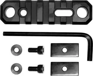 Grovtec US Inc GTSW192 Picatinny Rail Stock ARBlack Hardcoat Anodized