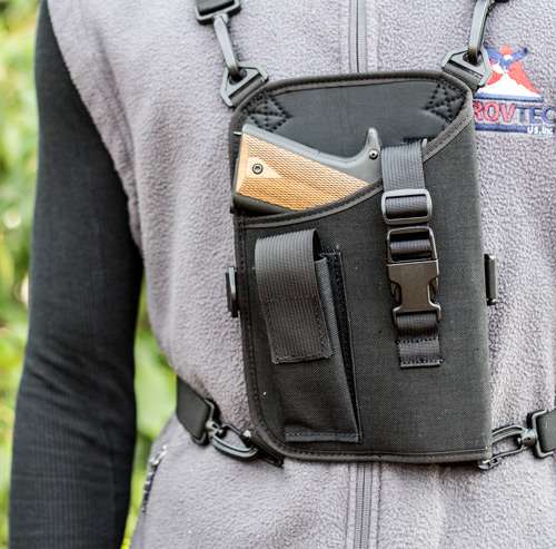 Grovtec US Inc GTHL14905R Trail Pack Black 1000D Nylon Shoulder 4-5" Lg Auto Right Hand
