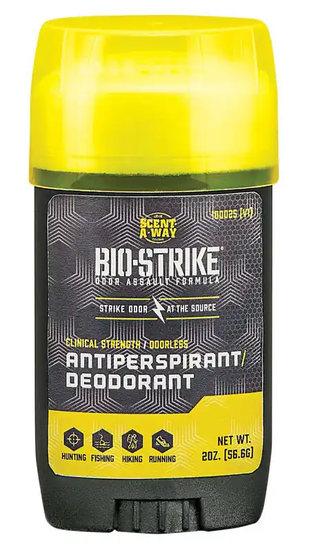 Hunters Specialties 100025 Scent-A-Way Bio-Strike AntiperspirantOdor Eliminator Odorless 2.25 oz