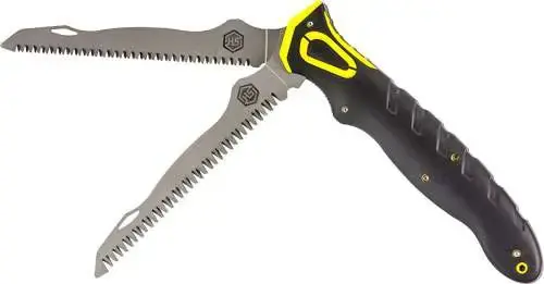 Hunters Specialties 100053 Command Grip Tool 6.70" Bone/Wood Saw Saw 3Cr13 Stainless Steel Rubber Handle Folding