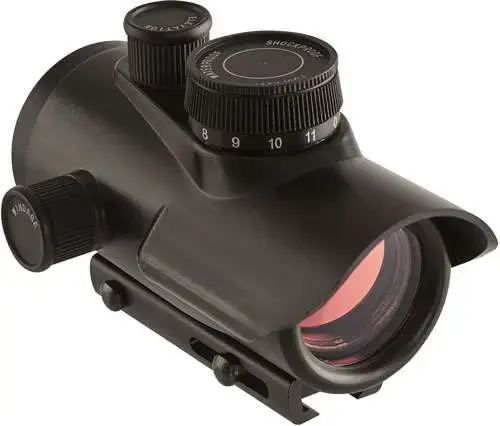 Axeon 2218639 Dot Optics 1x 30mm Obj 5 MOA Dot Red Black