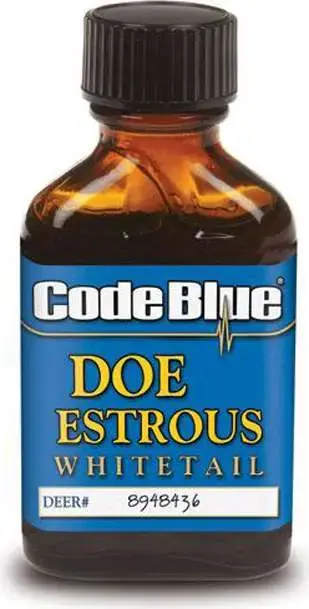 Code Blue OA1001 Whitetail Liquid Doe Estrous Urine Buck Lure 1 oz