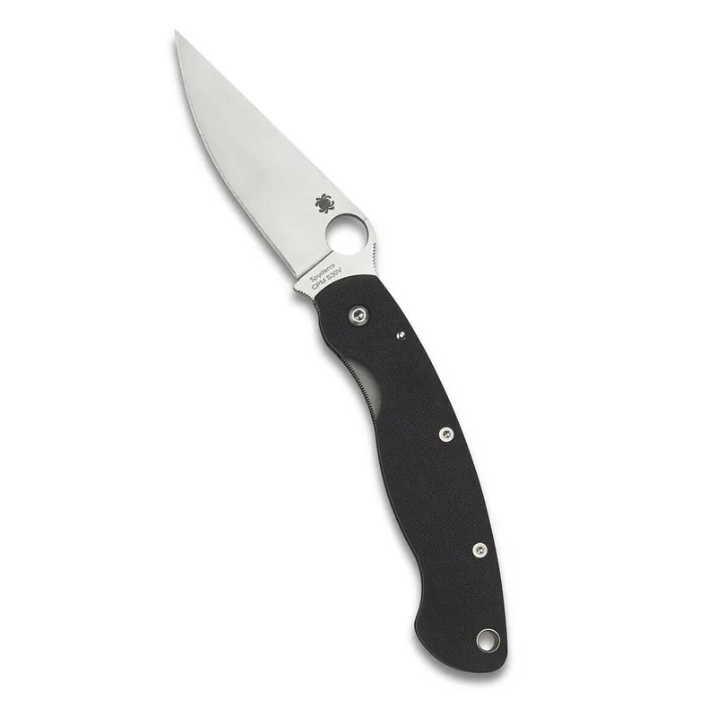 Spyderco C36GPE Military 4" CPM-S30V Stainless Steel Modified Clip Point G10 Black Handle Folding Plain Edge