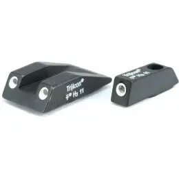 Trijicon 600495 Bright & Tough Night Sights Taurus PT111/132/138/140/145 Tritium Green w/White Outline Black