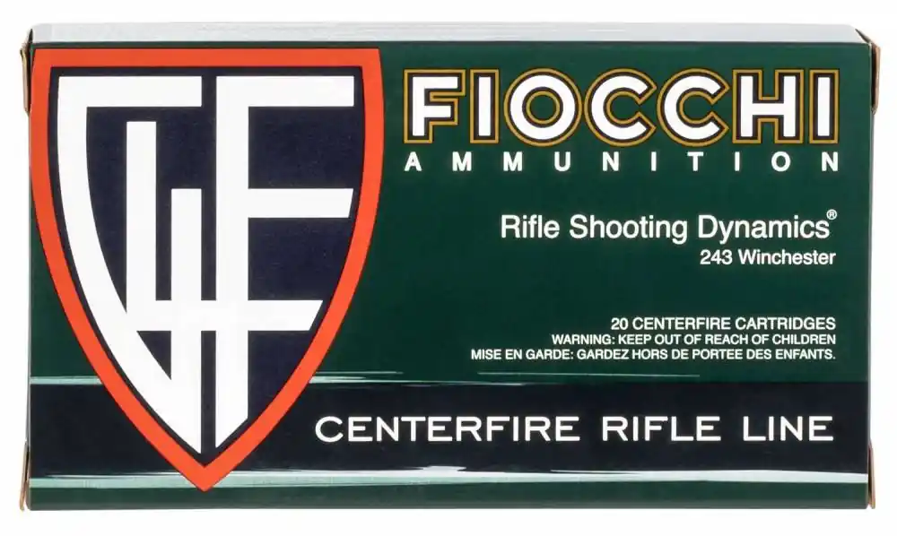 Fiocchi 243SPB Field Dynamics 243 Win 70 gr Pointed Soft Point (PSP) 20 Round Box