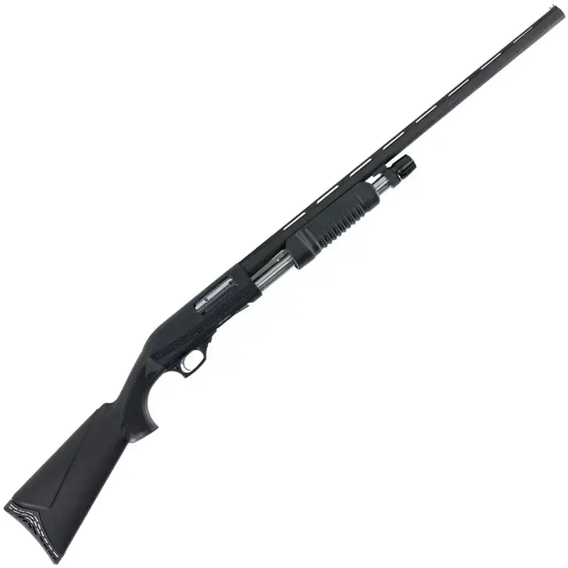 Hatfield USP12P PAS 12 Gauge 28" 4+1 3" Matte Black Cerakote Black Synthetic Stock Right Hand