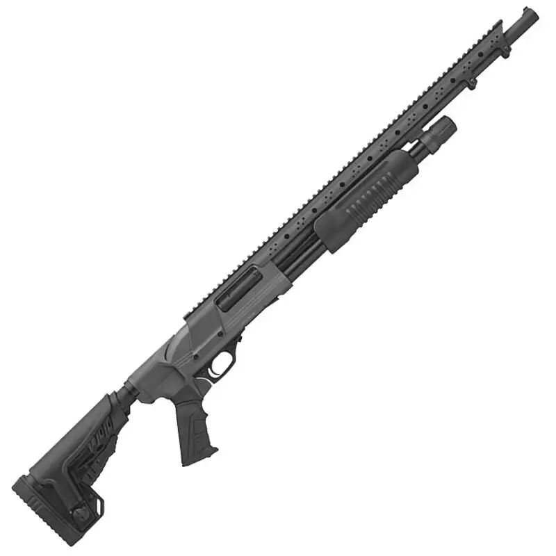 Hatfield USP12TT PAS 12 Gauge 20" 4+1 3" Tungsten Gray Cerakote Black 5 Position Stock Right Hand