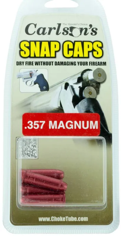 Carlsons 00059 Snap Cap 357 Magnum Aluminum 6 Per Box