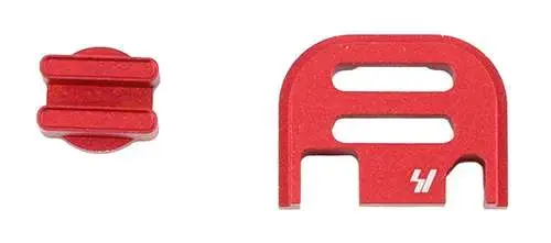 Strike GSPV2RED V2 Slide Cover Plate Glock 17-39 Gen1-4 Red Anodized Aluminum Handgun