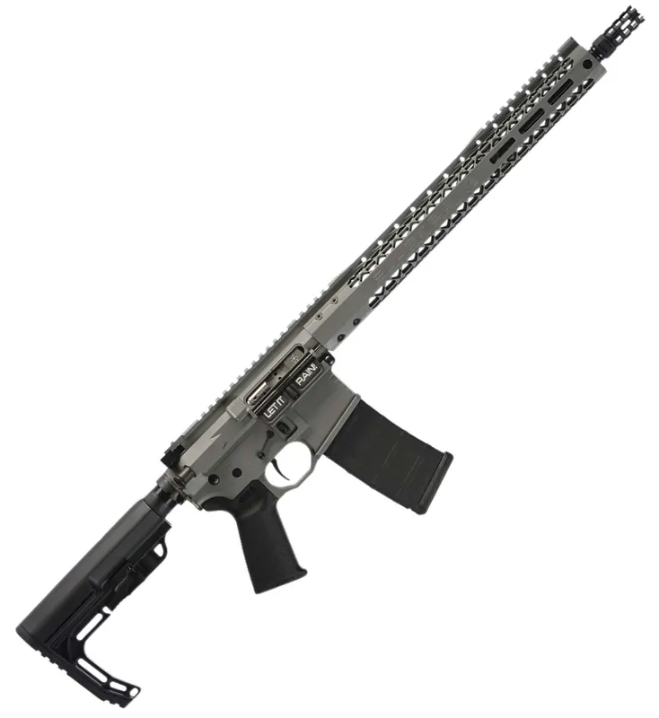 Black Rain BROSCOUTSG Recon Scout 5.56x45mm NATO 16" 30+1 Cold War Gray Black 6 Position MFT Minimalist Stock Black Magpul MOE Grip