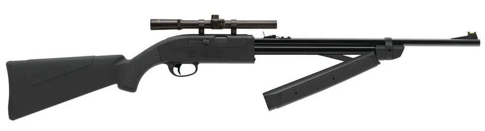 Crosman CLGY1000KT Legacy 1000 Pump 177 Pellet,177 BB Black Black Fixed All Weather Stock 4x15mm