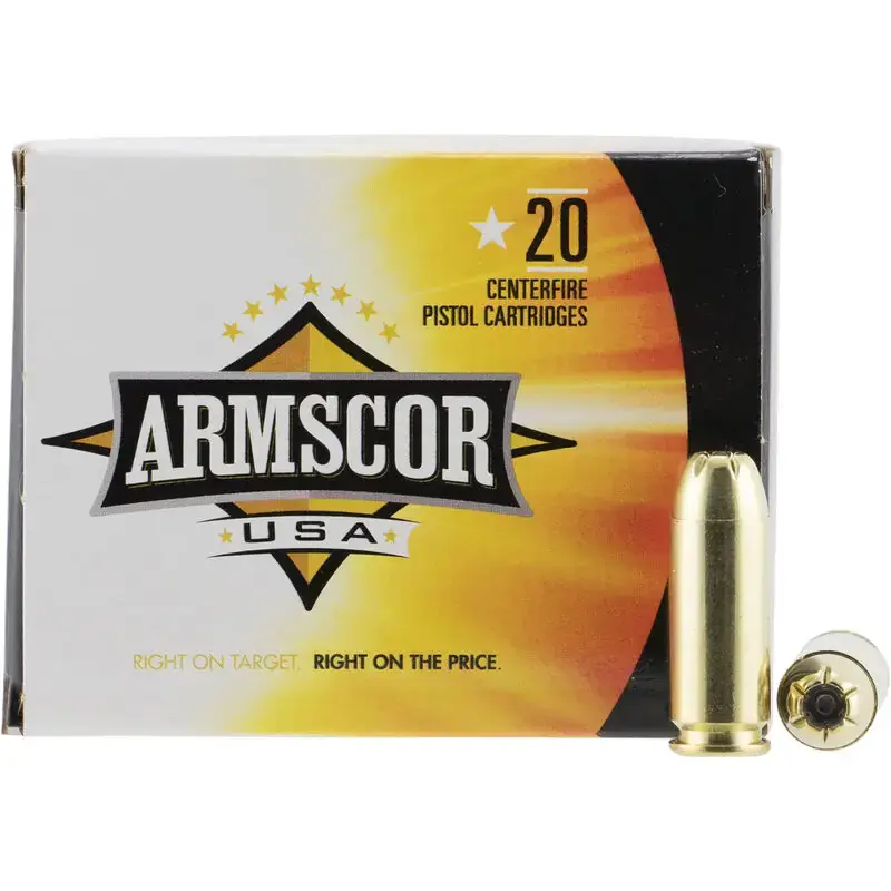 Armscor FAC103N Pistol 10mm Auto 180 gr Jacketed Hollow Point (JHP) 20 Round Box