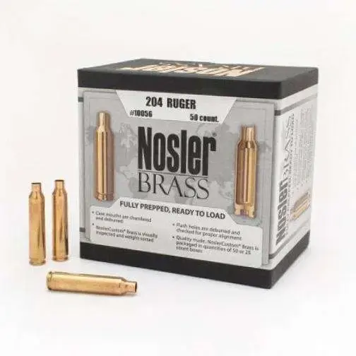 Nosler 10056 204 Ruger Rifle Brass 50 Per Box