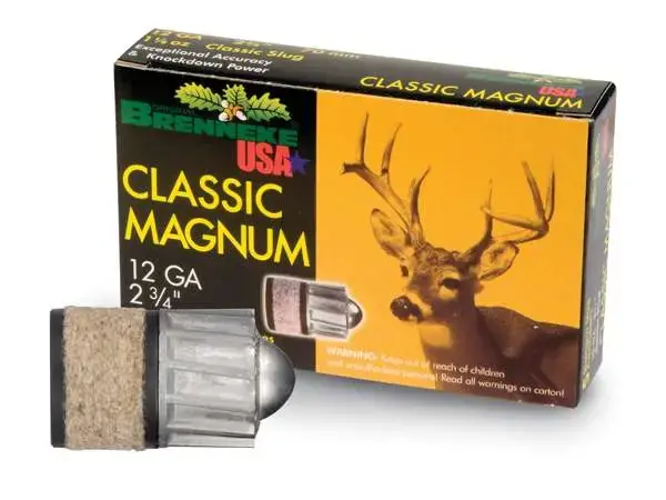 Brenneke SL122CLM Classic Magnum 12 Gauge 2.75 1 1/8 oz Slug Shot 5 Round Box