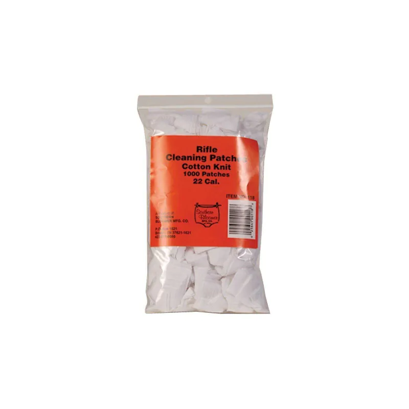 Southern Bloomer 118 Cleaning Patches .22 Cal Cotton 1000 Per Bag