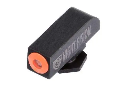 Night Fision GLK000001OGX Night Sight Front Square Top fits Glock Green Tritium w/Orange Outline Black