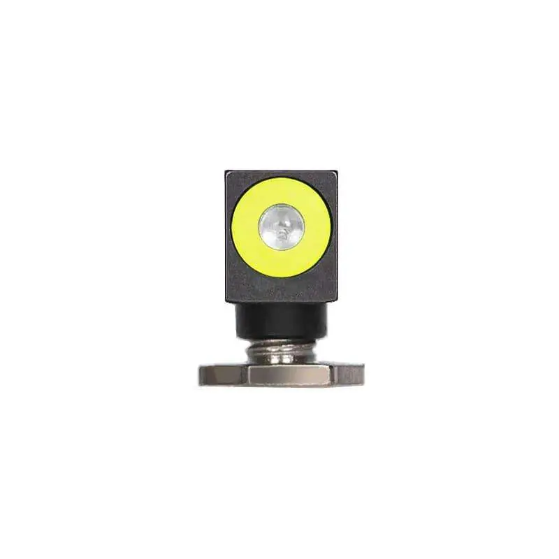Night Fision GLK000001YGX Night Sight Front Square Top fits Glock Green Tritium w/Yellow Outline Black