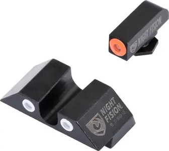 Night Fision GLK00107OGWG Night Sight Set Square Front/U-Notch Rear Glock 17/17L/19/22-28/31-35/37-39 Tritium Green Tritium w/Orange Outline Tritium Green Tritium w/White Outline Black