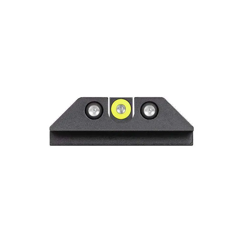 Night Fision GLK001007YGZ Night Sight Set Square Front/U-Notch Rear fits Glock 17, 17L, 19, 22-28, 31-35, 37-39 Square Front/U-Notch Rear Green Tritium w/Yellow Outline Green Black