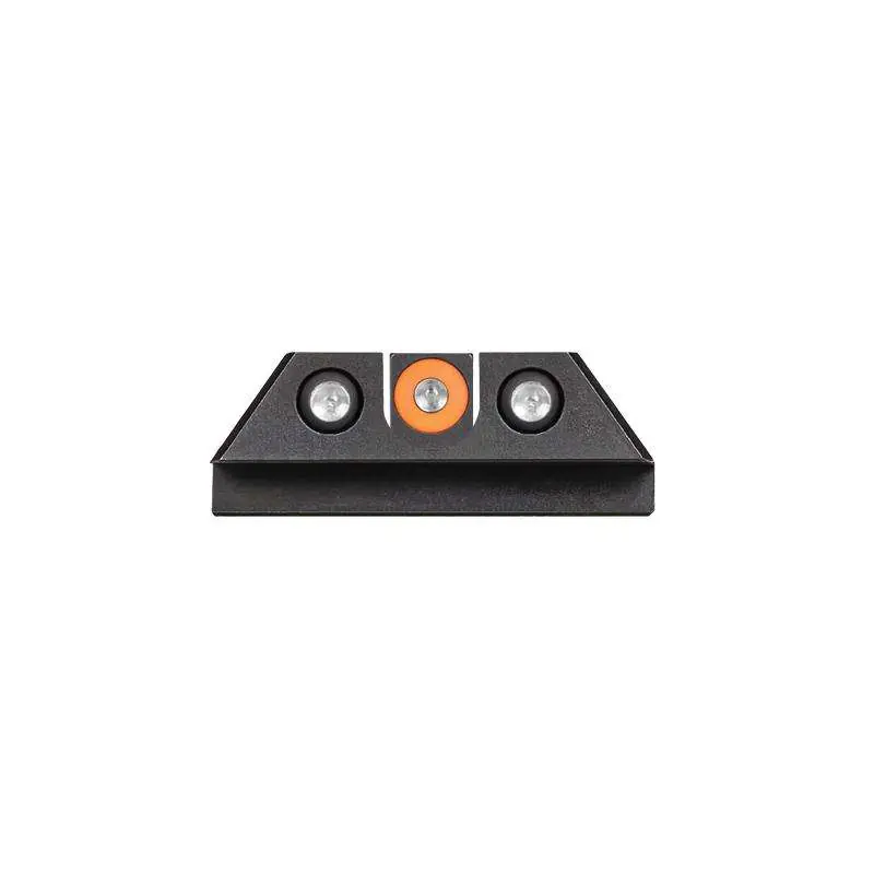 Night Fision GLK003007OGZ Night Sight Set Square Front/U-Notch Rear fits Glock 42, 43 Square Green Tritium w/Orange Outline Rear U-Notch Green Rear Black