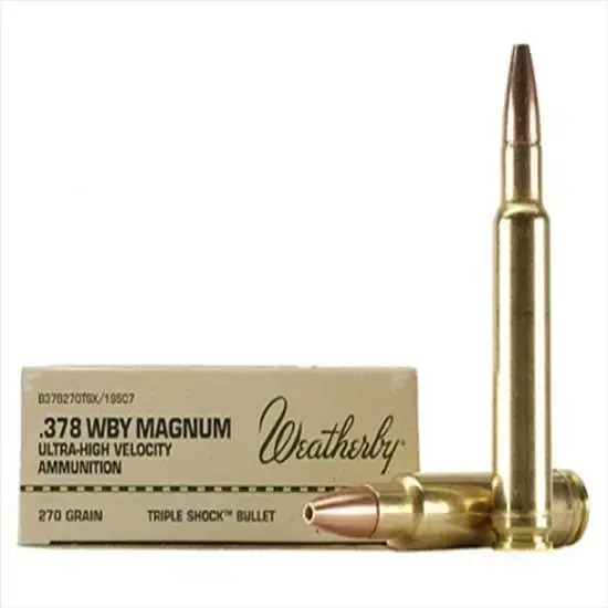 Weatherby B378270TSX Select Plus 378 Wthby Mag 270 gr Barnes TSX Lead Free 20 Round Box