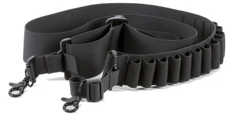 Aim Sports DSBS1 Deluxe Shotgun Sling Bandolier Black Nylon Webbing (Holds 14 Rounds)
